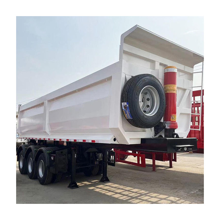 China Brand 3 Axle 4 Axle 35/40 Cbm Hydraulic Tipper Trailer 60 Tons Dump Semi Trailer For Sale