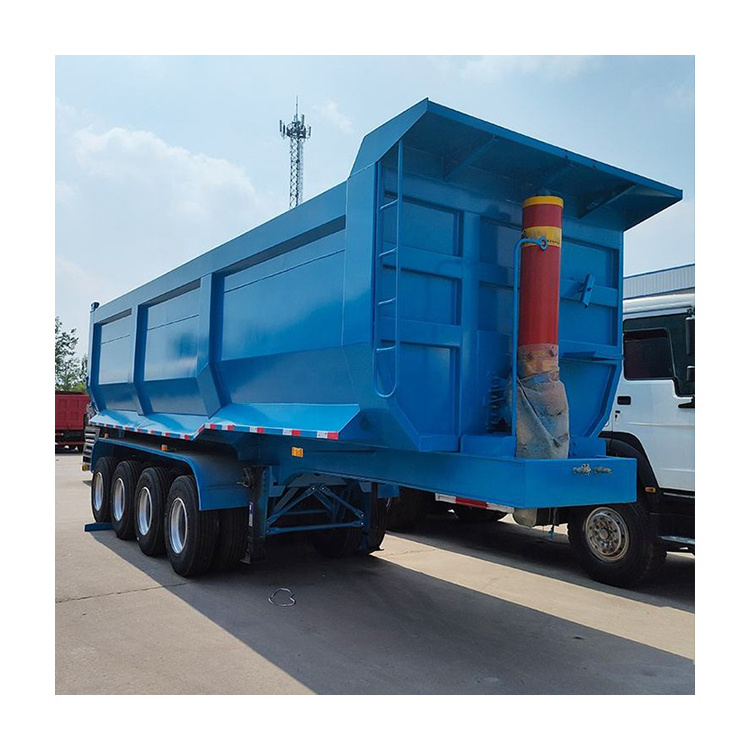 China Brand 3 Axle 4 Axle 35/40 Cbm Hydraulic Tipper Trailer 60 Tons Dump Semi Trailer For Sale