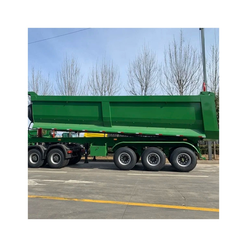 High Quality 3 Axle 4 Axle 60 Ton 100 Ton Dump Truck Semi-Trailer Dump Tipping Semi Trailer