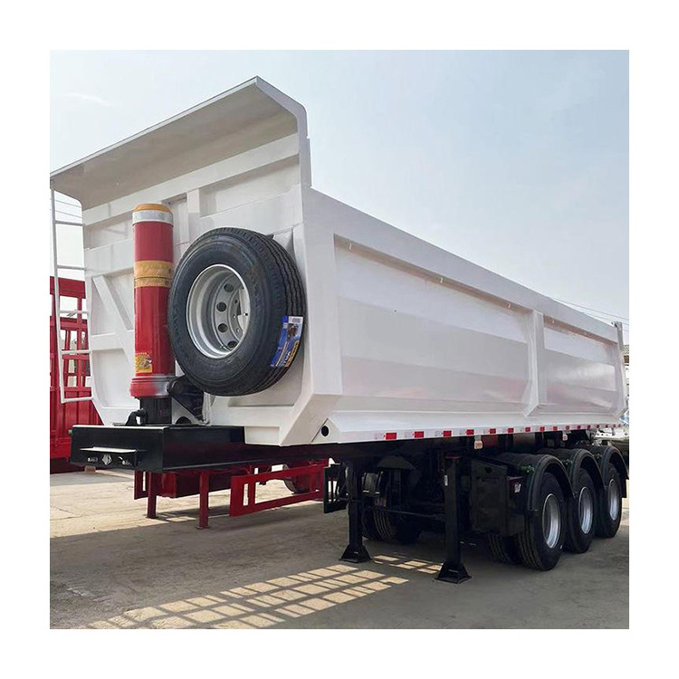 China Brand 3 Axle 4 Axle 35/40 Cbm Hydraulic Tipper Trailer 60 Tons Dump Semi Trailer For Sale