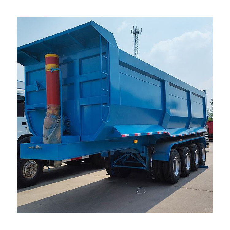 China Brand 3 Axle 4 Axle 35/40 Cbm Hydraulic Tipper Trailer 60 Tons Dump Semi Trailer For Sale