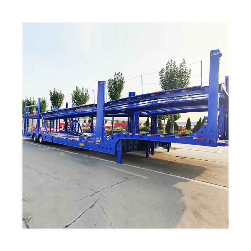 High Quality Customized Car Carrier Transport Trailer With Ramp Double Deck Auto Car Carrier Semi Trailer