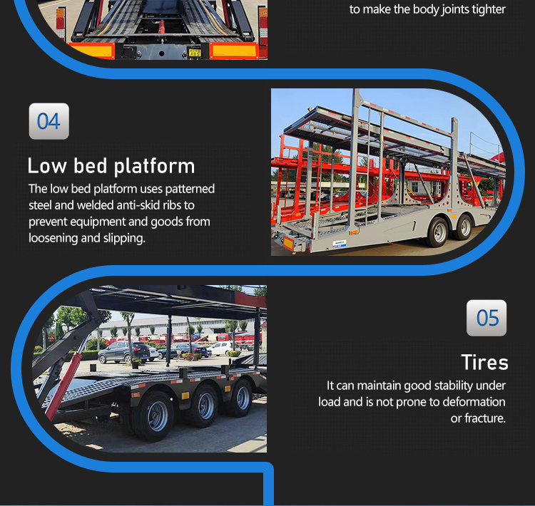 High Quality Customized Car Carrier Transport Trailer With Ramp Double Deck Auto Car Carrier Semi Trailer