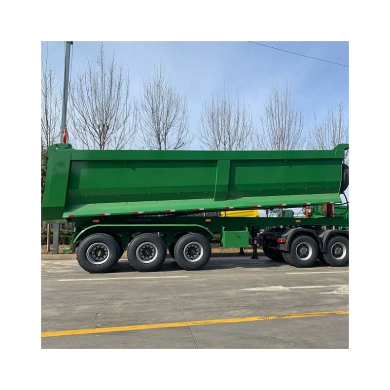 High Quality 3 Axle 4 Axle 60 Ton 100 Ton Dump Truck Semi-Trailer Dump Tipping Semi Trailer