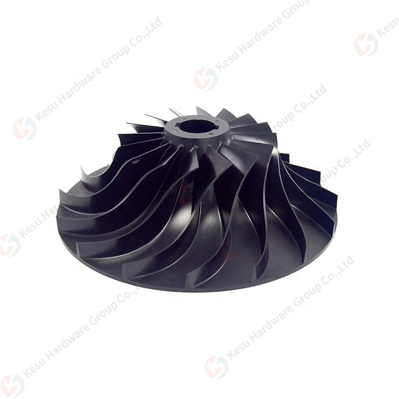 OEM Customized High  Precision 5 Axis Cnc Machining Machined Aluminum Anodized Metal Parts Turbocharger Impeller