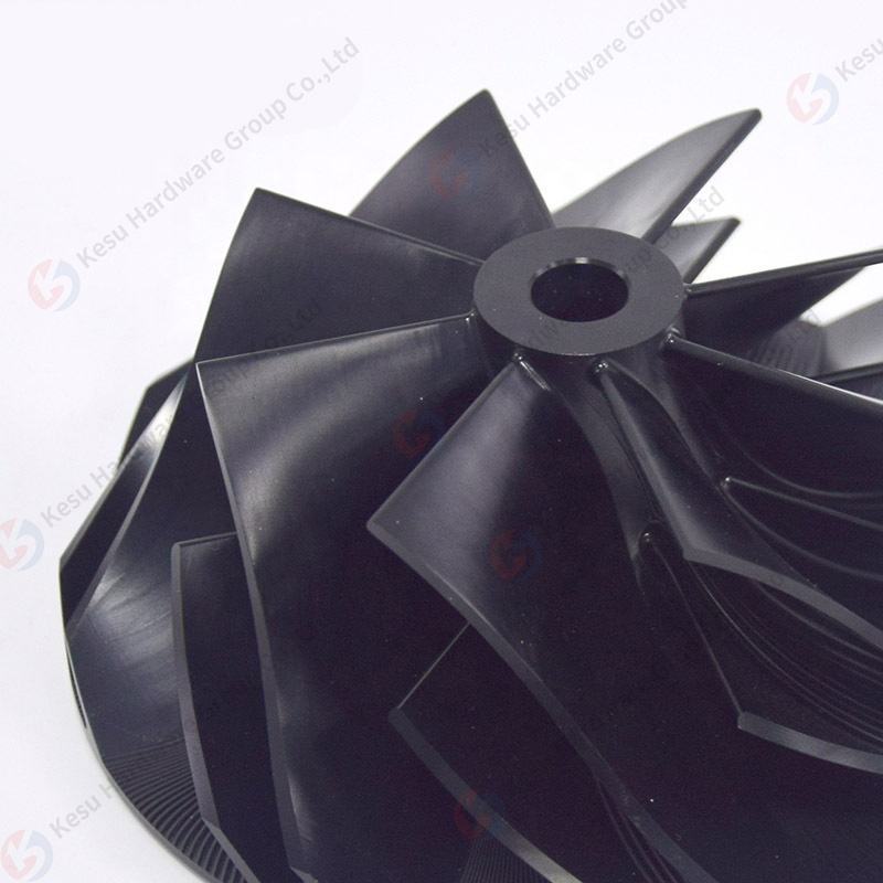 OEM Customized High  Precision 5 Axis Cnc Machining Machined Aluminum Anodized Metal Parts Turbocharger Impeller