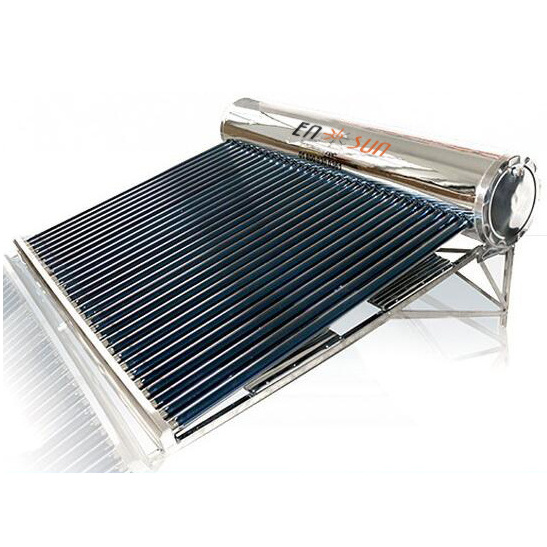 solar water geyser tank stainless steel heat pipe collector solar boiler with non pressure pump