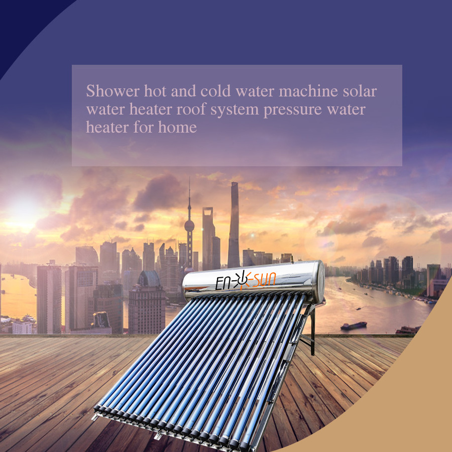 Best Selling Stock Stainless Steel Tank Sunny Solar Water Heater Roof Top Solar Water Heaters