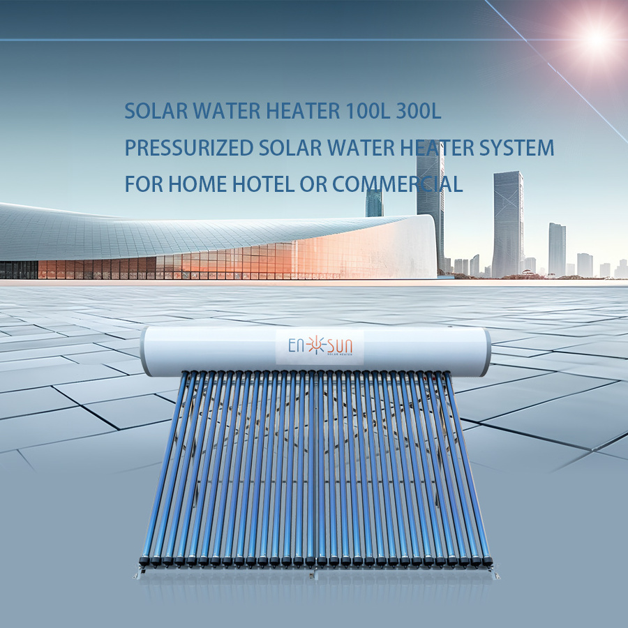 120L 200L 300L Tube Solar Hot Water Heater Kit Pressurized Solar Water Heaters For Home Use