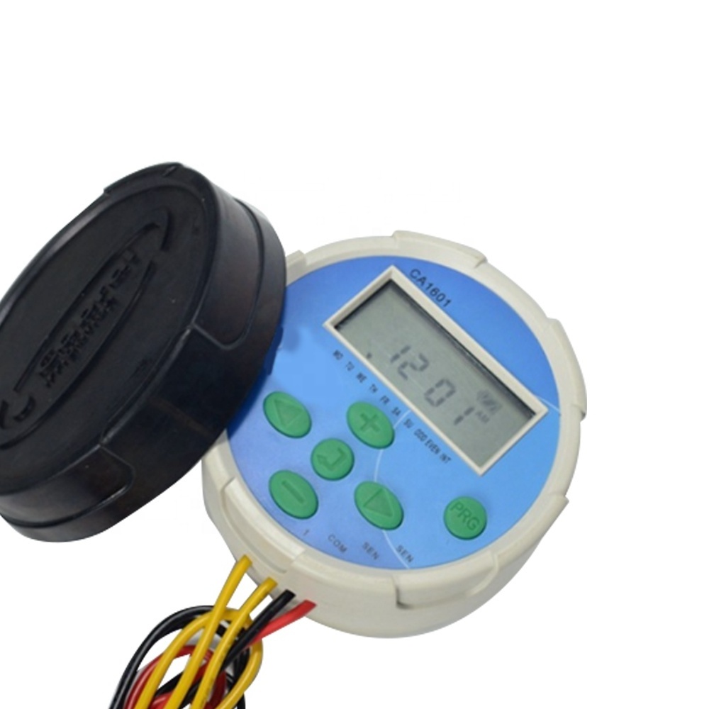 9V dry battery agriculture irrigation solenoid valve controller, plastic drip water irrigation timer for farm irrigation system