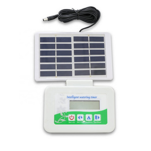 solar panel Automatic Irrigation Set Garden Drip Irrigation System Kits with Digital Water Timer for Home Use Flower Watering