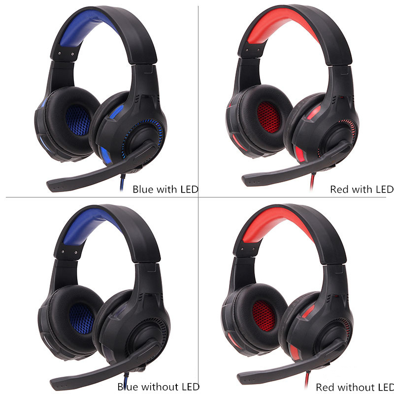 Cheap Original Wired Gaming Headphone Stereo Gaming Headset Audifonos Gamer With Mic USB Led Light