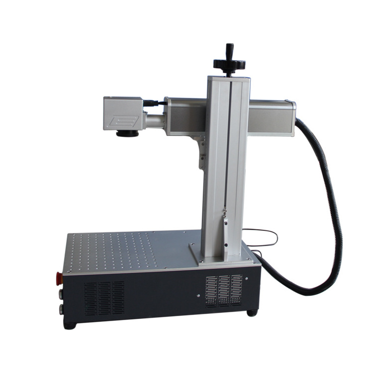 20w 30w 50w Raycus fiber laser marking machine for metal key chain lighter engraving marking logo