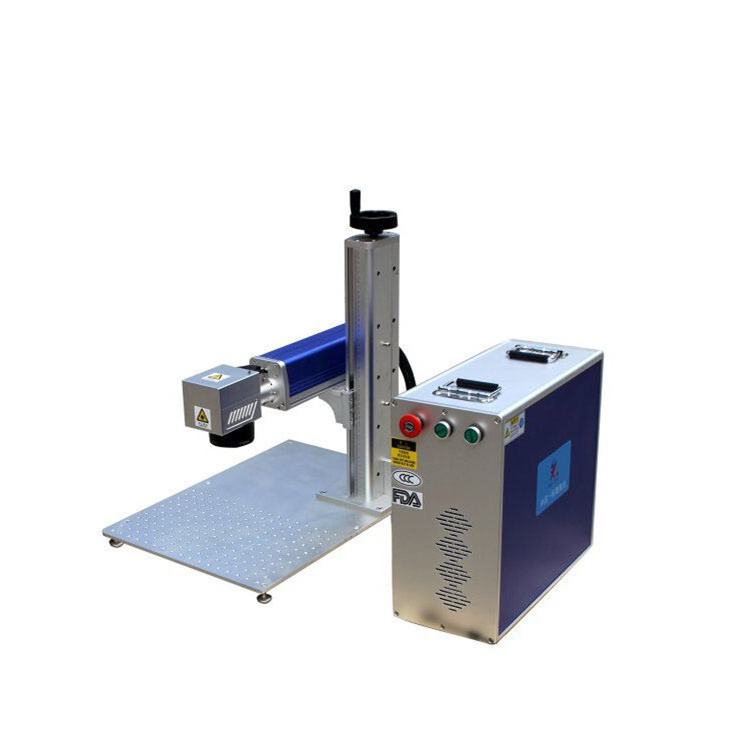 split type 50w fiber laser marking machine for Firearms Gun Pistol Weapons Stainless Steel bullet