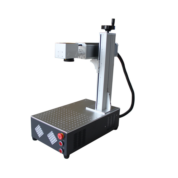 20w 30w 50w Raycus fiber laser marking machine for metal key chain lighter engraving marking logo