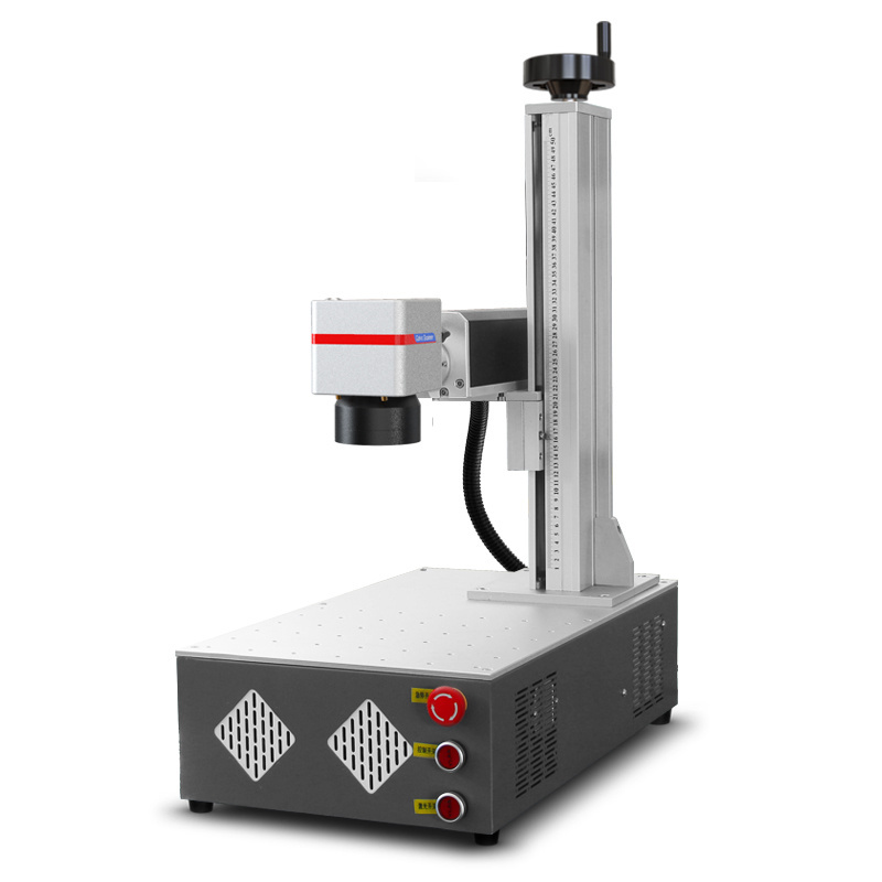 Mini Portable Fiber Laser Marking Machine For Metal Engraving Logo On Nameplate/Key/Lock/Lighter/Pen/Earphone