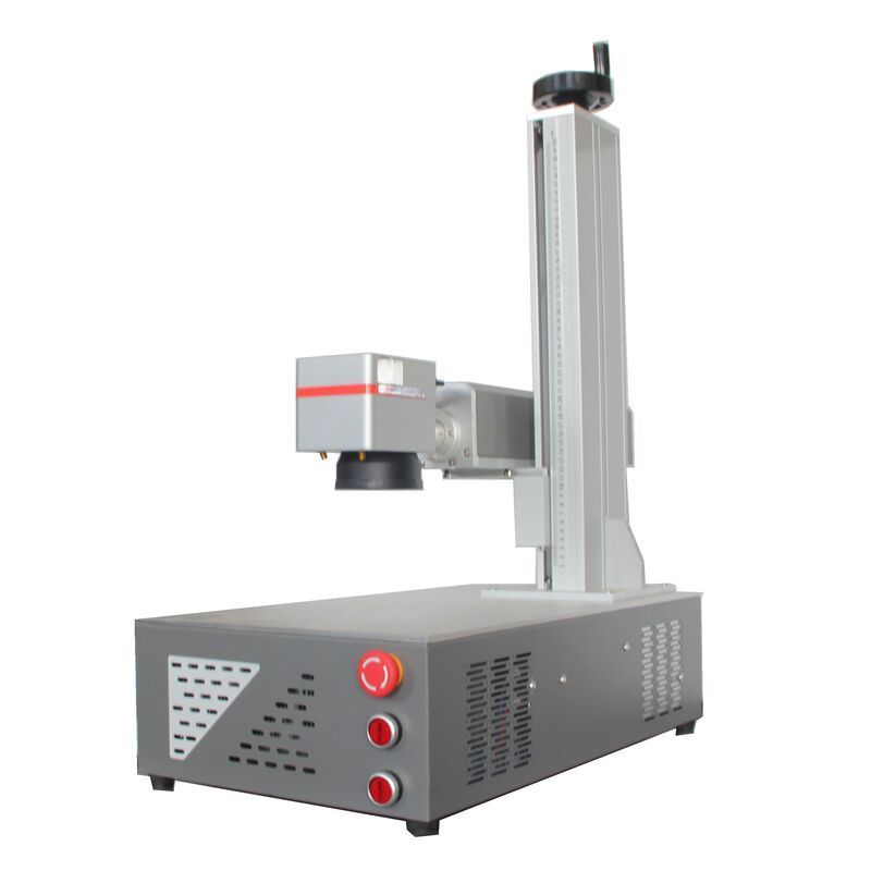 20w 30w 50w Raycus fiber laser marking machine for metal key chain lighter engraving marking logo