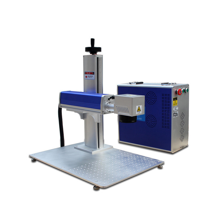 split type 50w fiber laser marking machine for Firearms Gun Pistol Weapons Stainless Steel bullet