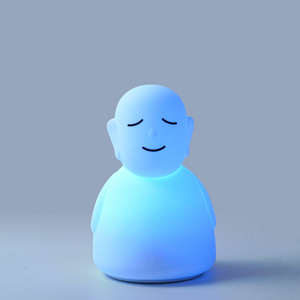 Custom Bedside Buddha Cute Sheep Led Silicone Touch Night Light Night Lamp