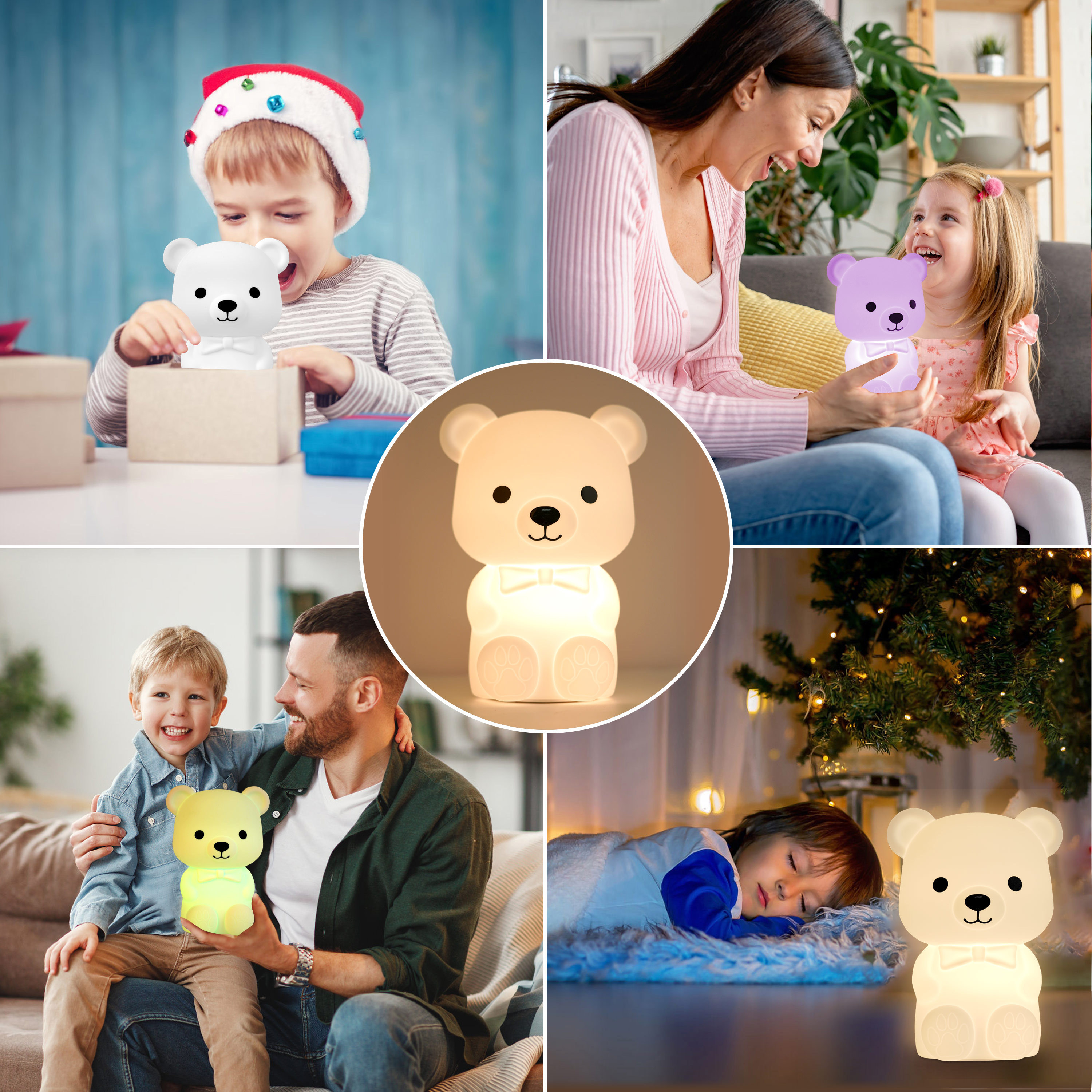 Custom Modern Nightstand Animal Led Sleep Children 3D Touch Night Lights