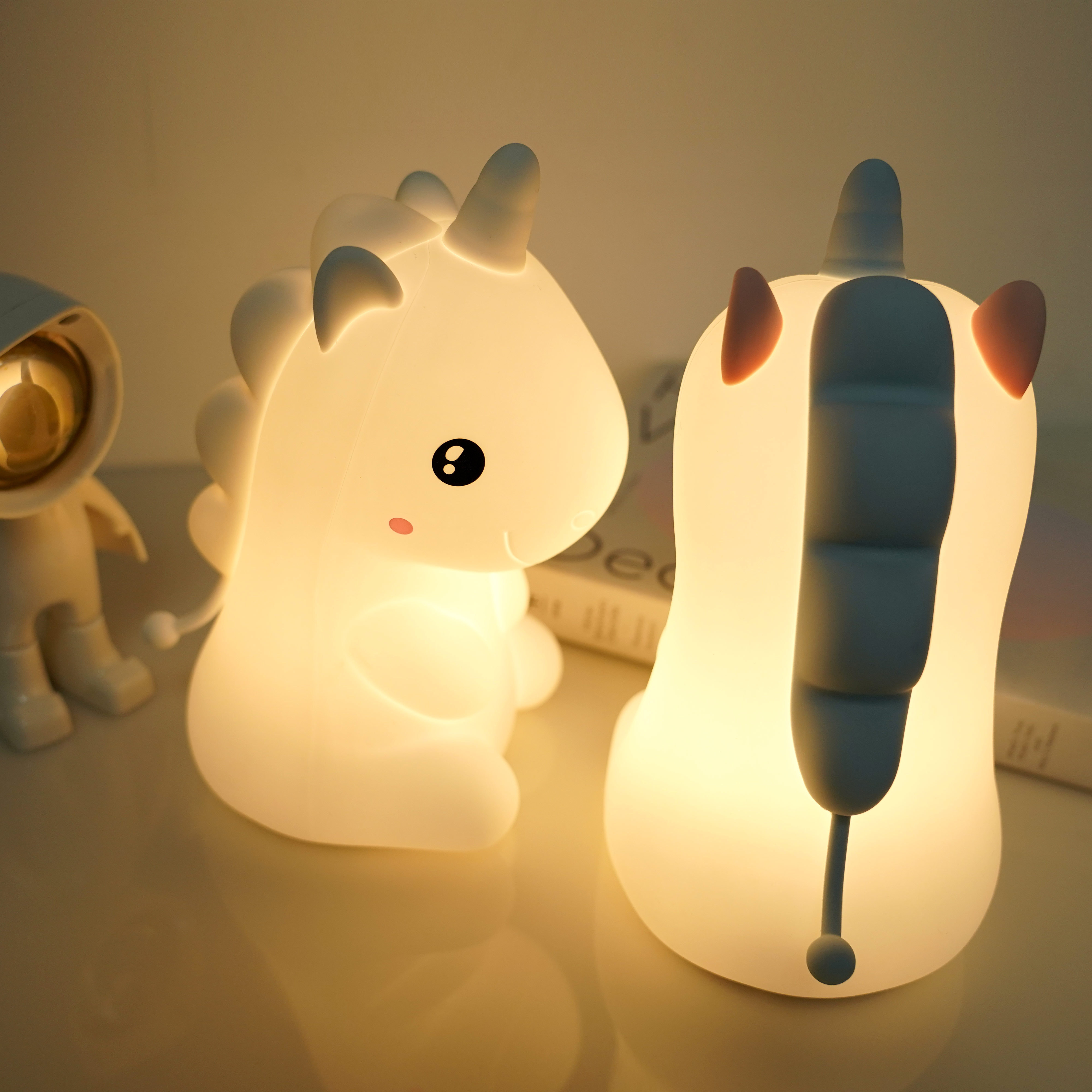 Decorative Small Silicone Cute Lampe De Couleur Baby Soft Usb Silicone Night Led Lamp Lights