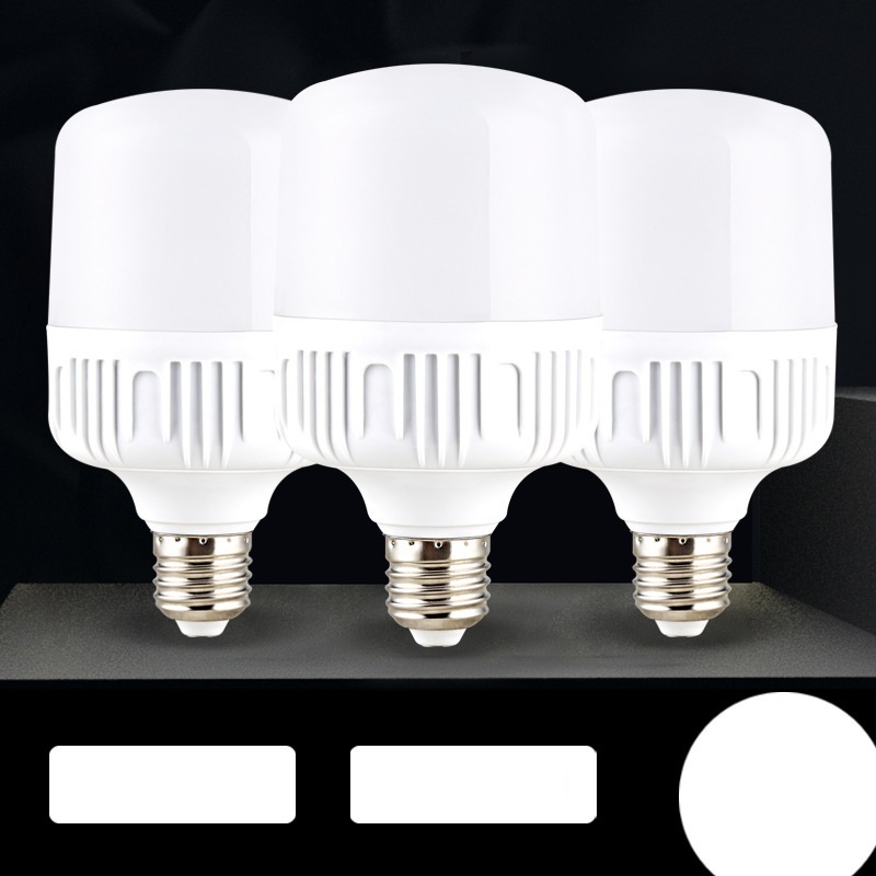 E27 Screw White And Yellow Light Three Proof Plastic Energy Saving Led Rechargeable Smart Bulb