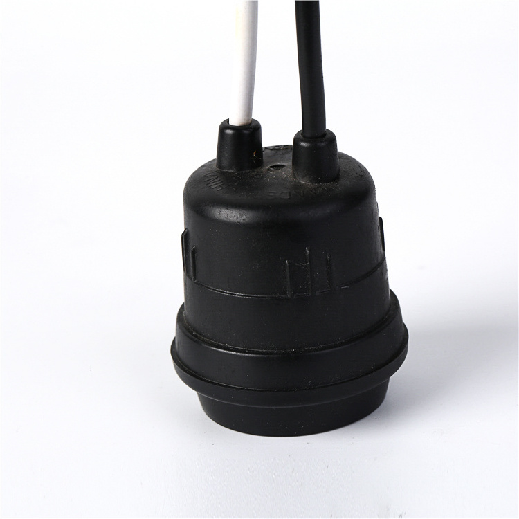 E27 Luokou Lamp Holder With Wire Ceramic Waterproof Lamp Holder, Copper Wire, Screw Suspension Lamp Holder