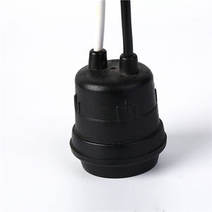 E27 Luokou Lamp Holder With Wire Ceramic Waterproof Lamp Holder, Copper Wire, Screw Suspension Lamp Holder