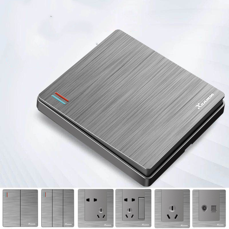 Wholesale Custom Grey Available Pc Material Vintage Electrical Light Wall Switch And Socket