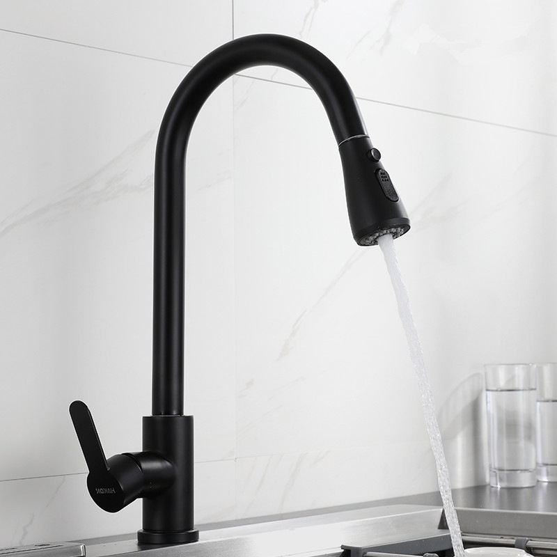 Kitchen Sink Pull Down Sprayer Cheap Classic Kitchen Faucets Black Carton Box Kitchen Tap Stainless Steel Graphic Design Ceramic