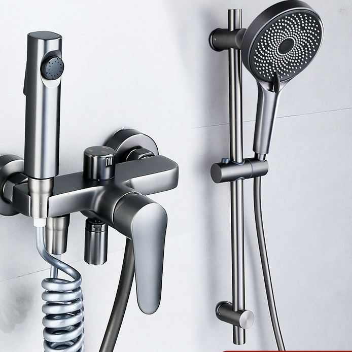 Stainless Steel Shower System Set Hot Cold Bathroom Thermostatic Shower Set Contemporary Shower Faucets