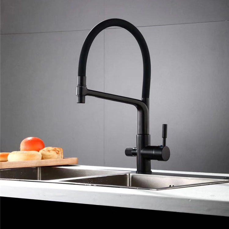 Wholesale Modern Pull Down Spring Classic 3 Way Spray Stainless Steel Kitchen Faucets