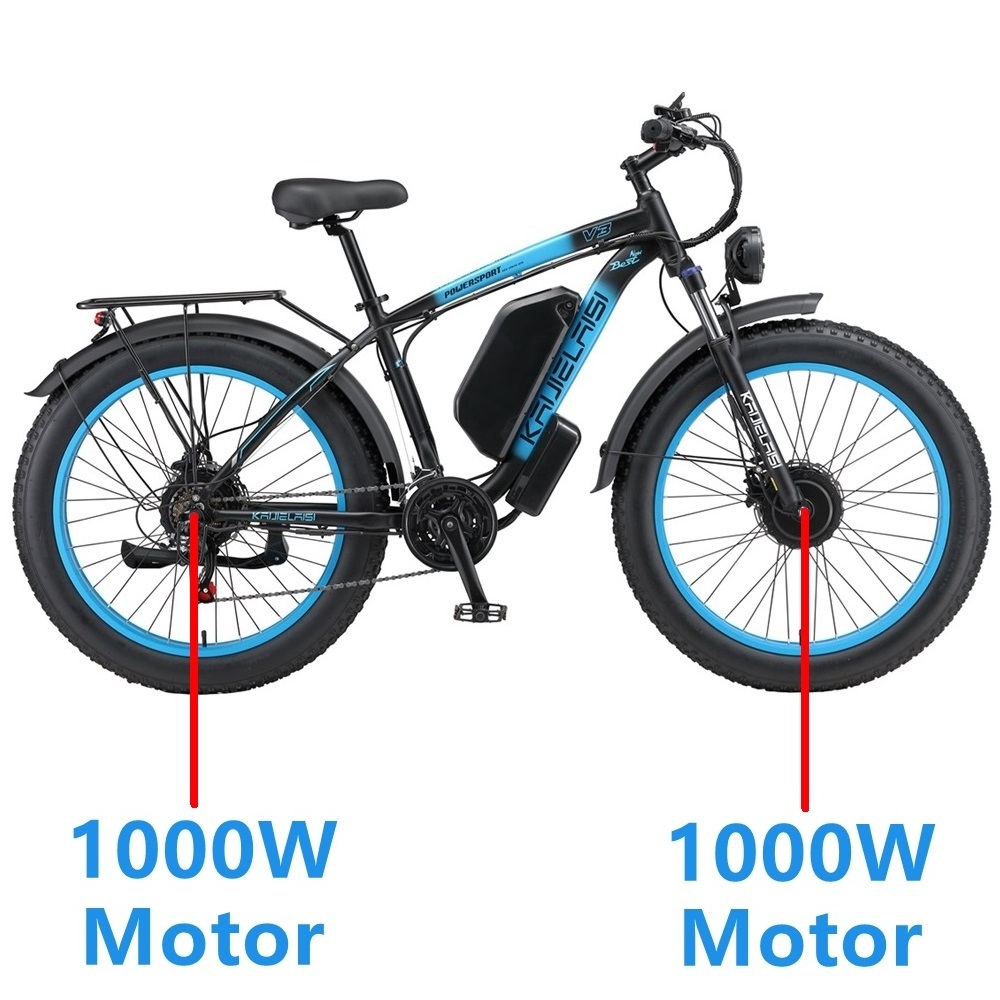 New Arrival 23ah Cheap Price US Warehouse Kaijielais V3 Ebike 2000w Dual Motor Electric Bike China Popular Electric Bicycle