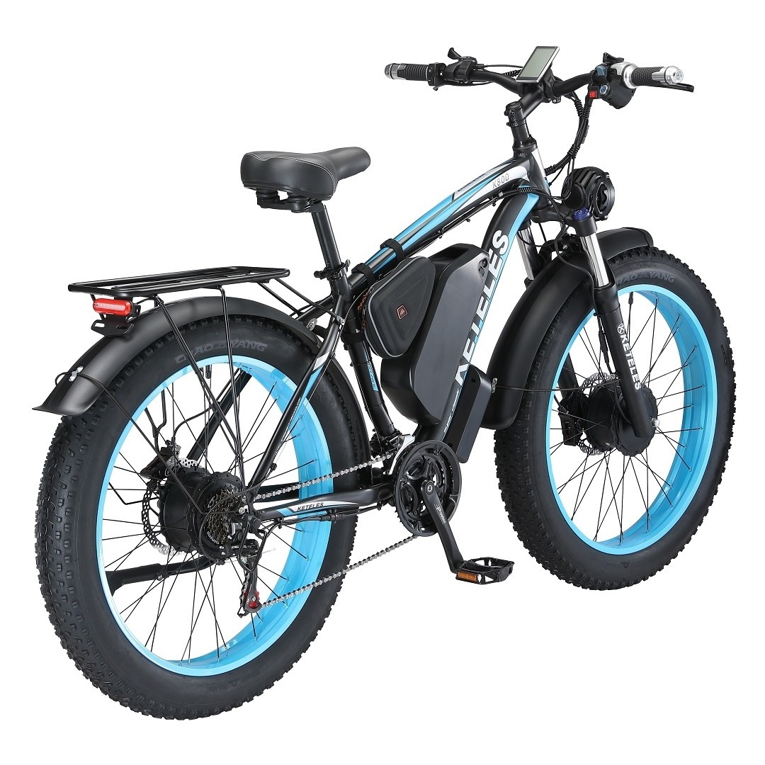 2000W E-Bike EU US Factory Wholesale KETELES K800 23AH Battery 26x4.0 inch Fat Tire E-Bike 2x1000W Dual Motor Electric Bike