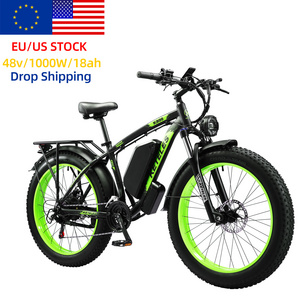 KETELES 2024 Electric Bike Manufacturer 1000w 48v Electric Bicycle Wholesale 18ah Fat Tire Ebike For Free Shipping