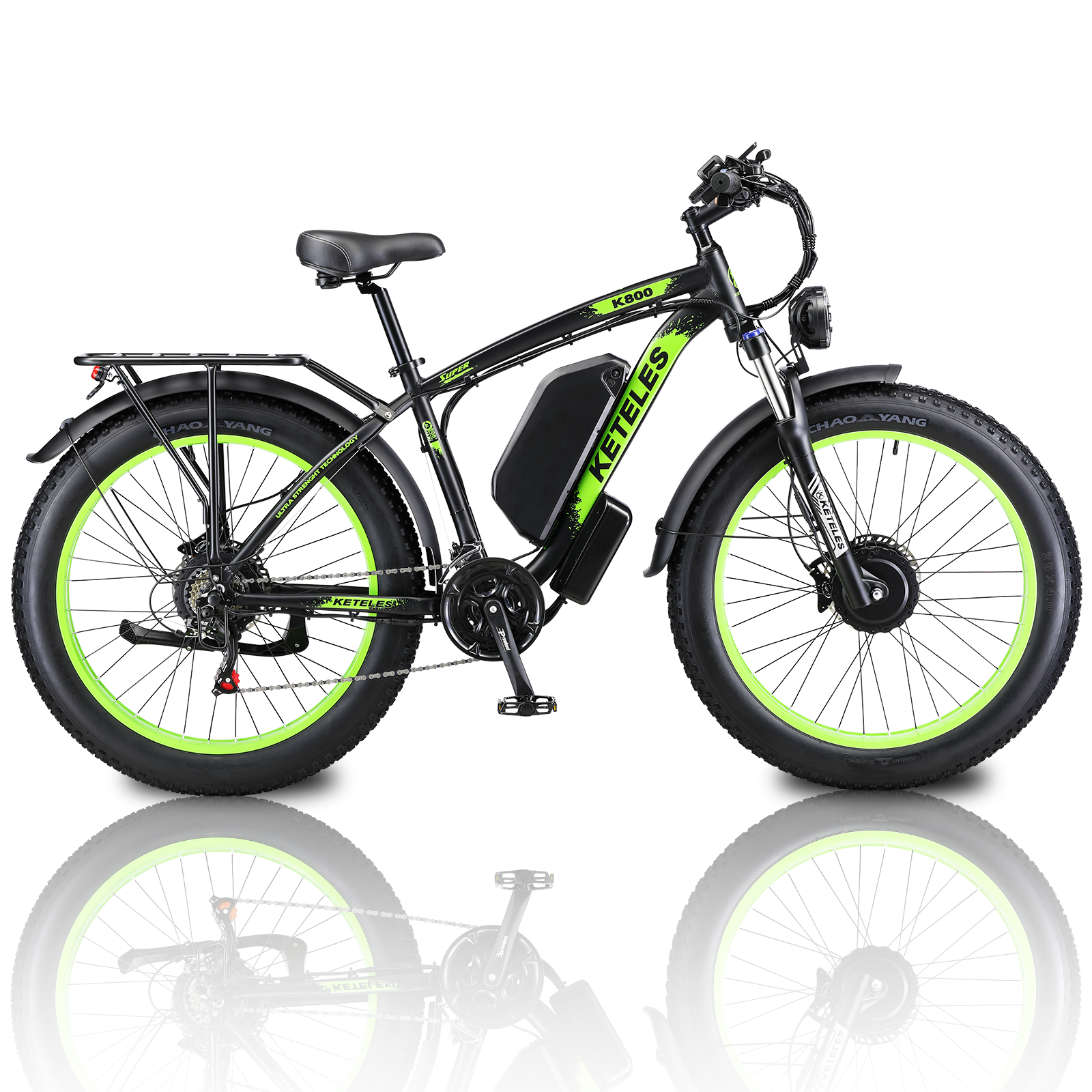 Eu Warehouse K800 23Ah Fully Electric And Pedal Assist Mode KETELES 2000w Ebike 2 Wheel 26 Inch Fat Tire Electric Bicycles