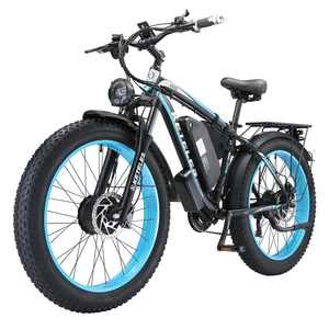 2000W E-Bike EU US Factory Wholesale KETELES K800 23AH Battery 26x4.0 inch Fat Tire E-Bike 2x1000W Dual Motor Electric Bike