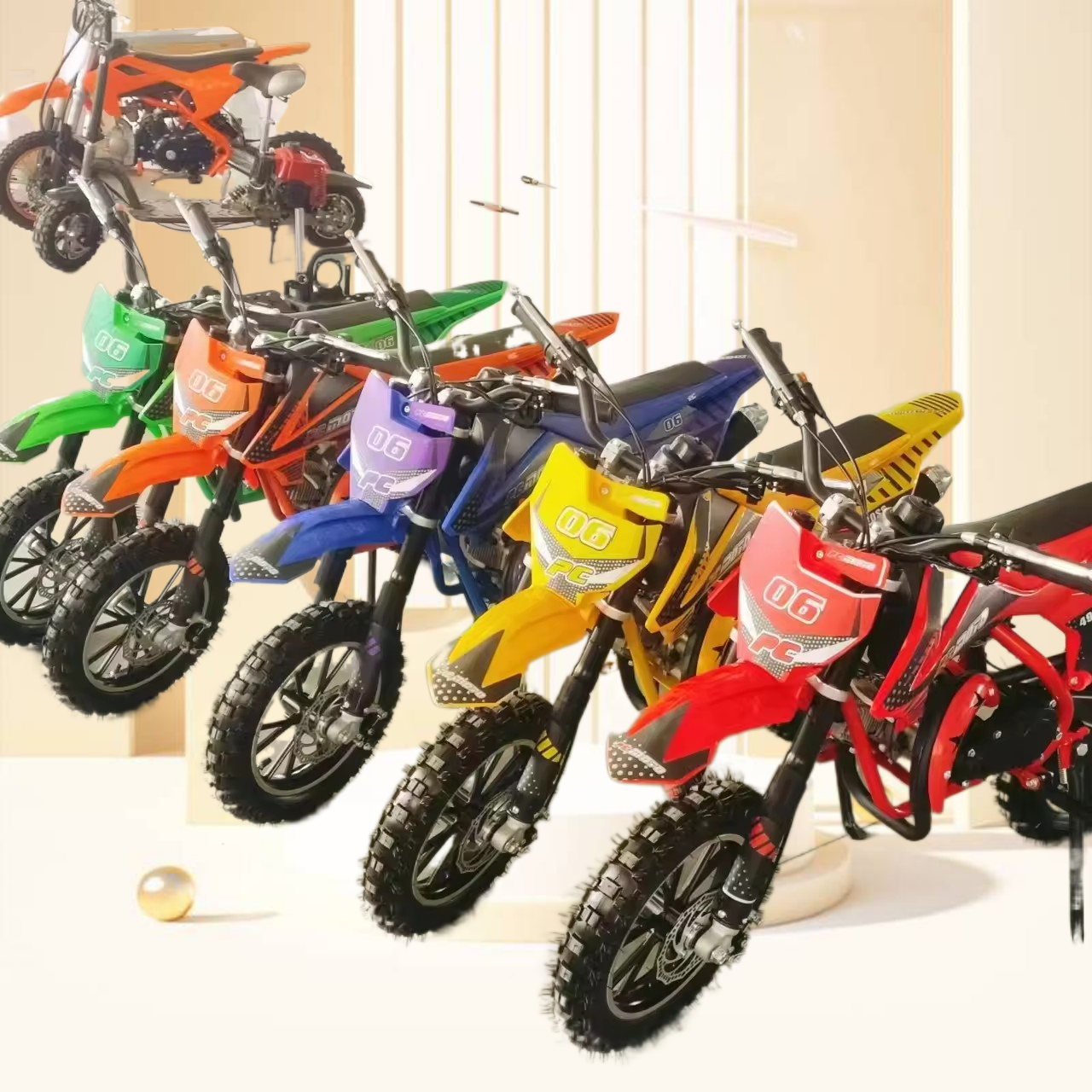 Cheap gasoline mini moto 49cc 125cc 2 stroke dirt bike off-road motorcycles for kids