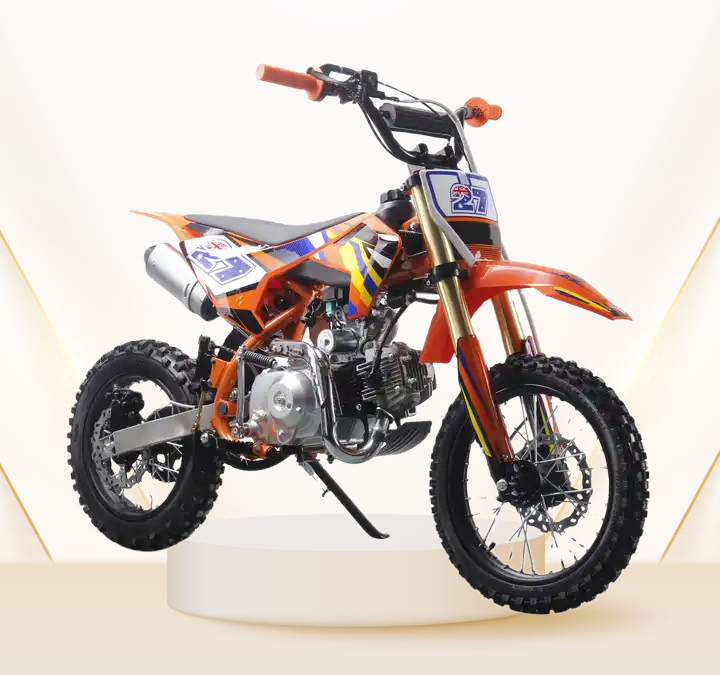 125cc mini motorcycle four stroke kids dirt bike kick start pit bike