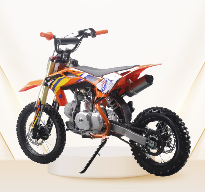 125cc mini motorcycle four stroke kids dirt bike kick start pit bike