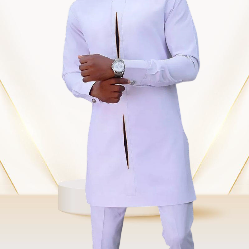 Factory wholesale best-selling suit African national style plain casual men's suit