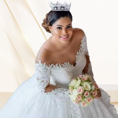 open lace back dress Elegant Off The Shoulder Lace Ball Gowns Dresses  alinanova