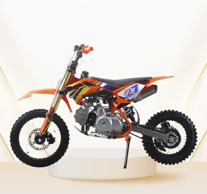 125cc mini motorcycle four stroke kids dirt bike kick start pit bike