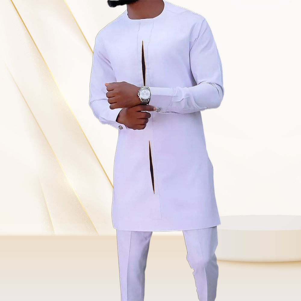 Factory wholesale best-selling suit African national style plain casual men's suit