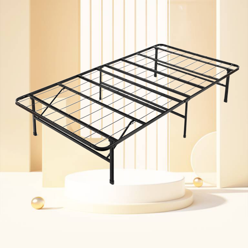 Wholesale Hotel Double Bed Base Queen Folding King Size Soft Steel Bed Frame Storage Platform Mattress Base