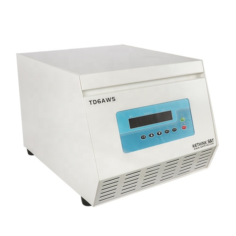 KT-TD6AWS bench top low speed self balance lab centrifuge with angle rotor, horizontal swing bucket rotor and microplate rotor