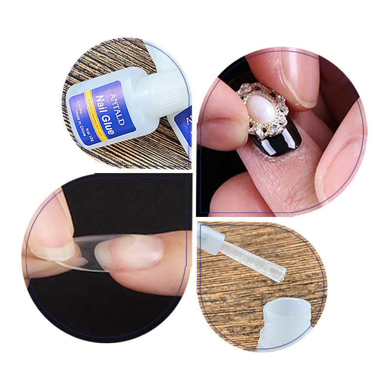 Nail Supplies Wholesale Nail Glue 10g Super Strong Jewelry Sticky False Nails Glue with Brush