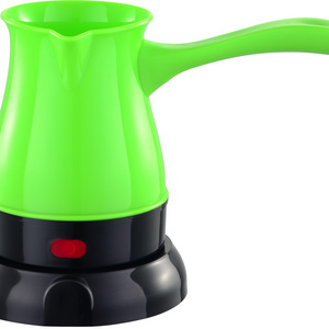 Green color 0.3L Mini Size plastic coffee pot with durable material