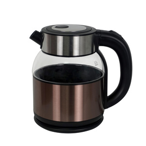 Double glass mini Bear electric kettle automatically cut off capacity 1.6-2.0L Fast boiling water coffee pot