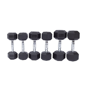 China Fitness Hex Free Weights Rubber Wholesale 20kg Dumbel Weight Lifting Dumbbell Price Buy Online For Gym